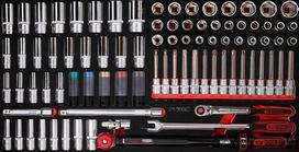 KS Tools 813.0086 1/2 colio veržliarakčių rinkinys su putplasčio įdėklu 86 dalys