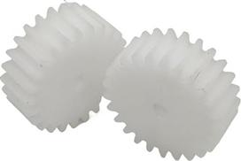 Kunststoff-Motorritzel, zylindrisches Nylongetriebe, 2er-Pack flaches Stirnrad aus Kunststoff, 1,5 m, 21 Zähne, 35 mm Außendurchmesser, 15 Breite, mehrere Größen for die Lenkung(4MM BORE)