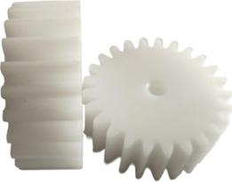 Kunststoff-Motorzahnrad, 2 Stück, Modul 1,5, 28 Zähne, Stirnrad, 45 mm Durchmesser, 15 Dicke, Bohrung 4-15(12 mm skylė)