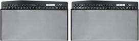 kwmobile Universal Keyboard (L) Case - kompiuterio klaviatūros apsauginis dėklas universaliai klaviatūrai (L) - klaviatūros dėklas (2 vnt.)