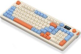 Laidinė pusiau mechaninė membraninė žaidimų klaviatūra, 98 klavišų QWERTY klaviatūra su tylia membrana, daugiafunkcinė šviesos režimo garsumo reguliavimo rankenėlė, RGB apšvietimas, ergonomiška, ABS klavišų dangtelis