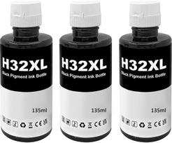 LAIPENG 32XL rašalas, suderinamas su HP 32 XL išmaniuoju rezervuaru 315 319 455 515 516 530 555 558 559 570 655 670 670 790 5105 7005 7006 7305 7306 760 5 415 419 Spausdintuvas (3 juodos spalvos)