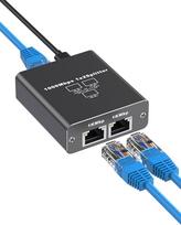 LAN skirstytuvas nuo 1 iki 2, gigabitinis 1000Mbps Ethernet skirstytuvas su USB-C maitinimo kabeliu, idealiai tinkantis kompiuteriui, maršrutizatoriui, komutatoriui, televizoriui ir kitiems įrenginiams (nuo 1 iki 2)
