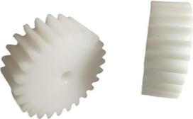 Lastic-Zahnräder Kunststoff-Motorgetriebe, 2 Stück, 1 m, 15 Zähne, Stirnrad, 17 mm Durchmesser, 8 Dicke, gerade, Kunststoff, 4-8 Bohrung(4MM BORE)