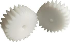 Lastic-Zahnräder Kunststoff-Motorgetriebe, 2 Stück, Modul 1, 14 Zähne, Kunststoff-Stirnrad, 16 x 8 mm, mit 4-7 Bohrung(7mm bore)