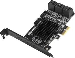 Lazmin 8 prievadų PCI E į SATA 3.0 valdiklis PCI Express į SATA3.0 8 prievadų SATA III išplėtimo valdiklio plokštės adapteris