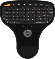 Lazmin112 2.4G belaidė klaviatūra su "Trackball", rankinė klaviatūra, daugialypės terpės funkcinė "Trackball" oro pelė televizoriui, kompiuteriui