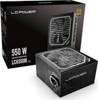LC-POWER LC6550M 550W kompiuterių maitinimo šaltiniai "Super Silent Modular" serija Visiškai modulinis kabelių valdymas 80PLUS Gold