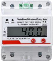 LCD ekranas Daugiafunkcinis vienfazis dvikryptis energijos skaitiklis, skirtas energijos suvartojimui stebėti - tinka saulės energijos naudojimui Medžiaga: KOMPIUTERIS