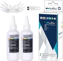 LCL 200ml DTF rašalas, suderinamas su Epson ET-8550 ET-8500 ET-2800 ET-2803 ET-2850 XP-15000 R1390 R2400 1400 1430 L1800 L800 Spausdintuvo šiluminio perkėlimo rašalu, skirtu grynai medvilninei medžiagai1. 1. 00ml 2vnt.