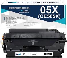 LCL CE505X 6500 Seiten Schwarz Tonerkartusche kompatibel für HP 05X CE505X Ersatz für HP LaserJet P2050 P2055 P2055d P2055dn P2055x Drucker (1 Stück)