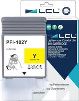 LCL PFI102 geltonos spalvos rašalo kasetė, suderinama su Canon PFI-102 PFI-102Y, skirta Canon imagePROGRAF iPF500 iPF510 iPF600 iPF605 iPF610 iPF610 iPF650 iPF655 iPF700 iPF710 iPF710 iPF720 iPF720 iPF750 iPF755 iPF760 iPF765