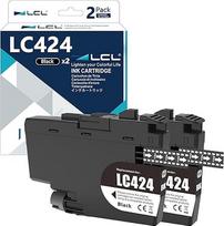 LCL suderinama rašalo kasetė LC-424 LC424 LC-424BK LC424BK LC424BK (2 juodos spalvos) suderinama su Brother DCP-J1200W DCP-J1200WE spausdintuvu