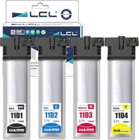 LCL T11D rašalo kasetė, suderinama su "Epson T11D1 T11D2 T11D3 T11D4, skirta "Epson Workforce Pro" WF-C5390DW WF-C5890DWF WF-C5390DW WF-C5390DN WF-C5390DW BAM WF-C5390DW BAM (KCMY, 4 pakuotės)