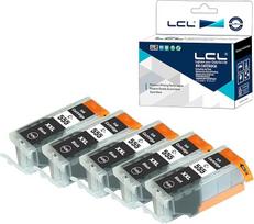 LCL(TM) PGI-555 XXL PGBK (5 pakuočių PGBK) rašalo kasetė, suderinama su "Canon PIXMA MX925 MX725 IX6850