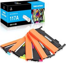 LeciRoba 117A, skirtas HP W2070A W2071A W2072A W2073A 117A toneris, skirtas HP spalvotojo lazerio MFP-179fnw MFP-179fwg MFP-178nwg MFP-178nw 150nw 150a spausdintuvui (2- juodos spalvos, 1 žydros spalvos, 1 purpurinės spalvos, 1 geltonos spalvos)