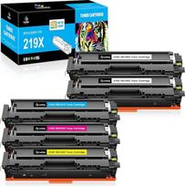 LeciRoba 219X toneris HP W2190X 219A W2190A, skirtas HP Color LaserJet Pro MFP 3302FDW 3302SDW 3302FDN 3302SDW 3302FDN 3302FDNG 3302FDWG 3302SDWG Color LaserJet Pro 3202DN 3202DW spausdintuvui (su lustu, 5 pakuotės)