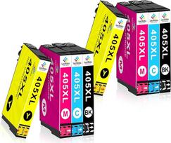 LeciRoba 405xl 8 rašalo kasečių pakuotė, skirta Epson 405 ir 405xl, suderinama su Workforce Pro WF-3820DWF 3825DWF 4820DWF 4825DWF 4830DTWF WF-7310DTWW WF-7830DTWF 7835DTWF 7840DTWF
