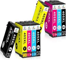 LeciRoba 405xl rašalo kasetės, skirtos Epson 405 rašalo kasetėms ir Epson 405xl rašalui, skirtam Epson Workforce Pro WF-3820DWF 3825DWF 4820DWF 4820DWF 4825DWF 4830DTWF WF-7310DTW WF-7830DTWF 7835DTWF 7840DTWF (9 pakuotės)