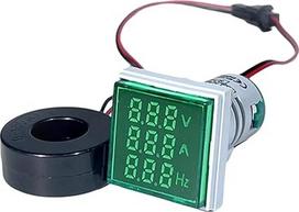 LED skaitmeninis skaitmeninis voltmetras Ampermetras matuoklis AC6-500V signalo Lichter Spannung Strom Frequenz Meter Anzeige Tester