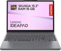Lenovo IdeaPad Slim 3 nešiojamasis kompiuteris | 15,3 colių WUXGA ekranas | AMD Ryzen 5 150 | 512GB SSD | 16GB RAM | AMD Radeon grafika | QWERTZ | Windows 11 | Luna Grey | 3 mėnesių Premium priežiūra