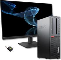 Lenovo ThinkCentre Pilnas verslo kompiuteris su 27 colių itin plonu monitoriumi | Intel Core i5 8500 | DP USBC | 16GB | 512GB | Interneto kamera Win 11 Pro MS Office 2021 Pro 36 mėnesių garantija (Atnaujintas)