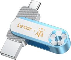 Lexar D500 SSD Dual Drive USB 3.2, AFA Edition, Argentinien-Weltmeisterschafts-Co-Branding, dvi USB-C/A jungtys, iki 400MB/s, didelė sparta, metalinis korpusas, suderinamas su iPhone 17, 128GB
