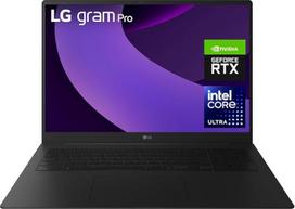 LG gram Pro 17 17Z90TR-E.AD8BG (17 colių) IPS nešiojamasis kompiuteris, "Intel Core Ultra 7 255H", "NVIDIA GeForce RTX 5050", 32GB RAM, 2 TB SSD, "Feather Light" (1,479 kg), gram AI, 90 Wh, "Thunderbolt 4", juodas