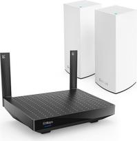 Linksys Blue Label Mesh WiFi 6 System - 1 x AX5400 maršrutizatorius + 2 x AX5400 mazgai - Dviejų juostų belaidžio interneto žaidimų sistema su tinkleliu - 60 įrenginių, iki 750 m² spindulio, vaikų apsauga per Linksys programėlę