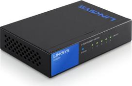 Linksys LGS105-EU 5 prievadų nevaldomas gigabitinio tinklo komutatorius - Ethernet komutatorius / šakotuvas su metaliniu korpusu, skirstytuvas - tvirtinamas ant sienos arba stalo biure ar namuose, "Plug and Play