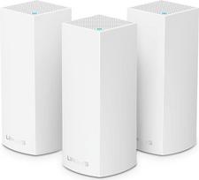 Linksys Velop Velop Whole Home Mesh Wi-Fi System (Pack of 3) Velop Whole Home Mesh Wi-Fi System (Pack of 3), 867Mbit/s, IEEE 802.11ac, 1000Mbit/s, 256-QAM, App, 4000MB