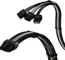 LINKUP - AVA PCIE 5.0 su 16 kontaktų (12+4) ir 3x8 kontaktų jungtimis | 16AWG | Suderinamas su RTX50 RTX40 RTX30 FE GPU | Tinka tik "Corsair/ThermalTake" maitinimo šaltiniams | 70cm