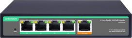LINOVISION 4 prievadų gigabitinis POE ilgintuvas su 90 W POE įvadu, IEEE802.3af/at POE jungiklis, 1 in 4 Out POE kartotuvas, apsauga nuo viršįtampių