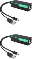 LINOVISION PoE daliklis su USB-C maitinimo ir eterneto duomenų jungtimi (2 vnt.)