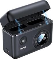 llano EN-EL14 / EN-EL14a akumuliatoriaus įkroviklis 18W 2 USB-C, skirtas Nikon D3200 D3500 D3100 D3300 D3400 D5600 D5100 D5200 D5300 D5500 DF Coolpix P7000 P71000 P7700 P7800 akumuliatoriui su išmaniuoju ekrano įkrovikliu