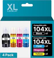 LOFBLAT 104 XL, suderinama su "EcoTank" talpykla "Epson 104 O 102 ET-2710 ET-2711 ET-2712 ET-2714 ET-2715 ET-2720