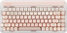 LOFREE DOT Foundation mechaninė klaviatūra (JAV QWERTY išdėstymas), 75 % įkraunama "Hot-Swap" klaviatūra su 3 tipų jungtimis, skirta "Windows", "Mac OS" / rožinės spalvos GATERON Baby Racoon jungikliai