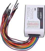Loginis analizatorius USB 16 kanalų CH0 -CH15 su 200 M imčių dažniu ir slenksčiu nuo -50 V iki +50 V LA2016