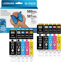 LOSMANN spausdintuvo kasetės suderinamos su Canon PGI-580 XXL CLI-581 XXL, skirtos Pixma TS6350 TS6150 TS8150 TS8250 TS6250 TS705 TS705a TS8151 TS6151 TS8152 TS9150 TS9155 TS9155 TS9155 TS99 550 TR7550