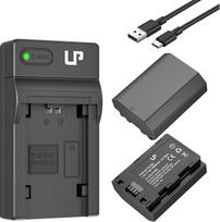 LP NP-FZ100 akumuliatoriai ir USB-C įkroviklis, 2 vnt., 2600 mAh, skirti "Sony A7iii, A7iv, A7C, FX3, FX30, A9, A6600, A6700, ZV-E1, ZV-E10ii, Alpha 9, A9S, A7R III, A7R IV, A7R V fotoaparatams