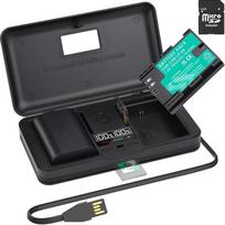 LP-E6 atsarginė baterija 2850 mAh su LCD ekranu Įmontuotas USB kabelio įkroviklis su C tipo prievadu, skirtas LP-E6, LP-E6NH, "Canon Eos 5D Mark II/III/IV, 5DS, 5DS R, 6D, 7D, 7D Mark II, 60D, 70D, 80D skaitmeniniams fotoaparatams