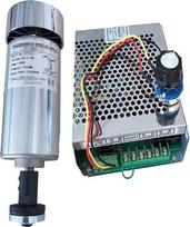 Luft gekühlt 0,4 kW. CNC Spindlemotor Winkelschleifer Kit Chuck 400W Spindelmotor/Stromversorgung Government Governor zum Gravieren(Package 4)