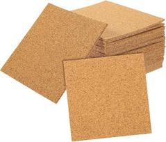 Lurrose 60stücke Selbstklebende Korkplatten Quadratisch Robust Flexibel Zum Basteln Untersetzer Blumentopfunterterlage DIY-mehrzweck-korkauflagen Mit Einfach Zuschneidbarer Rückseite