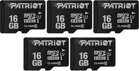 LX serijos "Micro SD" 16GB atminties kortelė - 5 vnt.