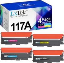LxTek 117A toneris, suderinamas su HP 117A tonerių rinkiniu, skirtu HP spalvotojo lazerio MFP 178nwg HP spalvotojo lazerio MFP 178nw toneris MFP 178nw 178nw 178nwg 179fwg 179 fnw lazeriniam 150nw 150a 150w W2070A spausdintuvui (4 vnt.)
