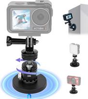 Magnetinis "GoPro" laikiklis, fotoaparato magnetinis laikiklis su 360° pasukama rutuline galvute, perjungia šaltąjį batų laikiklį ir 1/4 colio 20 varžtą, suderinamas su "GoPro Hero", veiksmo kamera, "Insta360