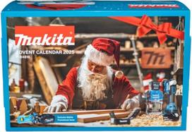 MAKITA 2025 m. advento kalendorius vyrams su 77 dalių įrankių rinkiniu, rankinių įrankių advento kalendorius, grąžtų rinkinys, 2025 m. kalėdinis kalendorius -