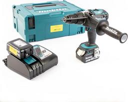 Makita DHP451RTJ Akumuliatorinis gręžtuvas su 3 greičiais 18 V / 5,0 Ah 2 akumuliatoriai ir įkroviklis MAKPAC, DHP451RTJ