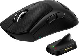 MAMBASNAKE x Attack Shark V8 belaidė žaidimų pelė, itin lengva, 59 g, PAW3950MAX jutiklis, "Shark 8K" raktas, trijų režimų (2.4G/Bluetooth/laidinis), ergonomiška dešiniosios rankos konstrukcija, žiniatinklio programinė įranga