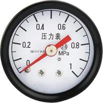 Manometras Y-40Z 2,50-1 MPa ašinis ohne Rand(-0,1 ～ 2,4 MPA)